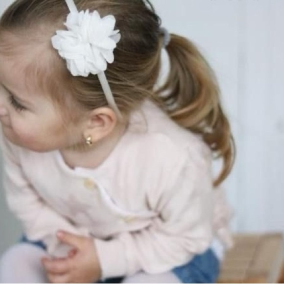 Pink Assortment of Baby Chiffon Flower Headbands - Picture 1 of 4